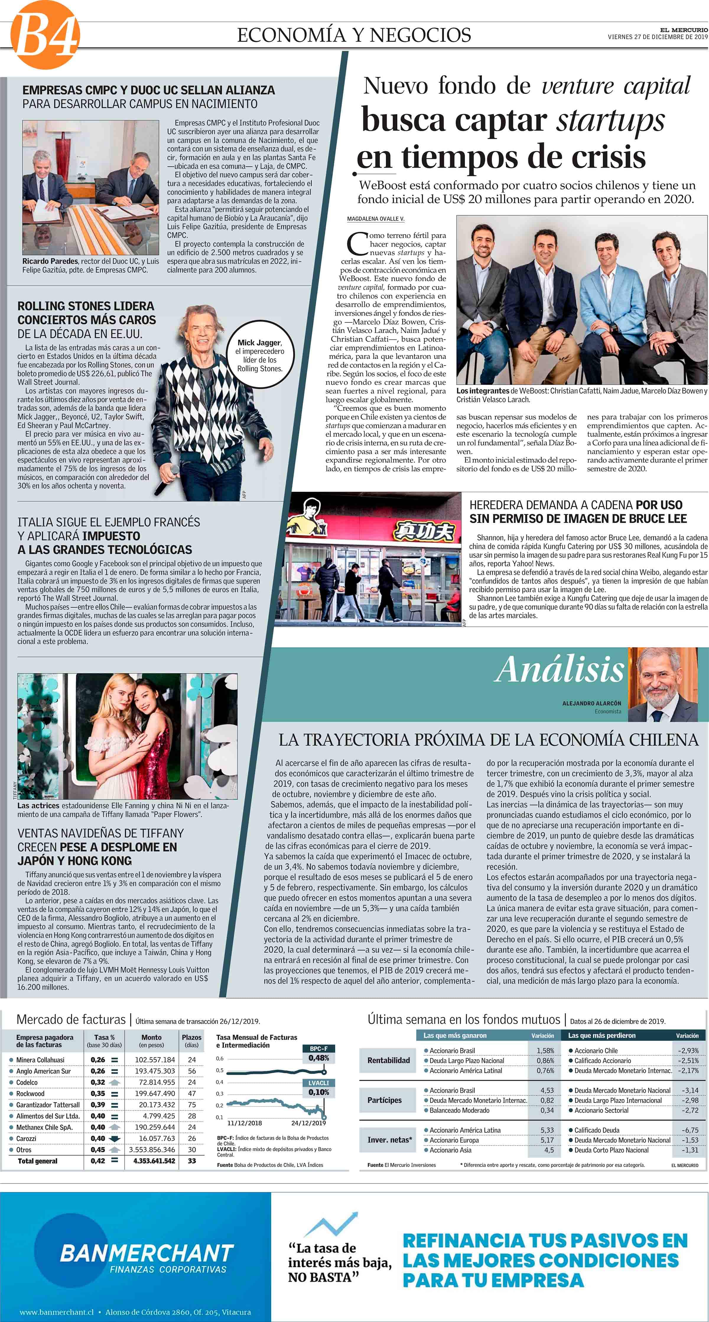 El Mercurio – Nuevo fondo de venture capital busca captar startups en tiempos de crisis